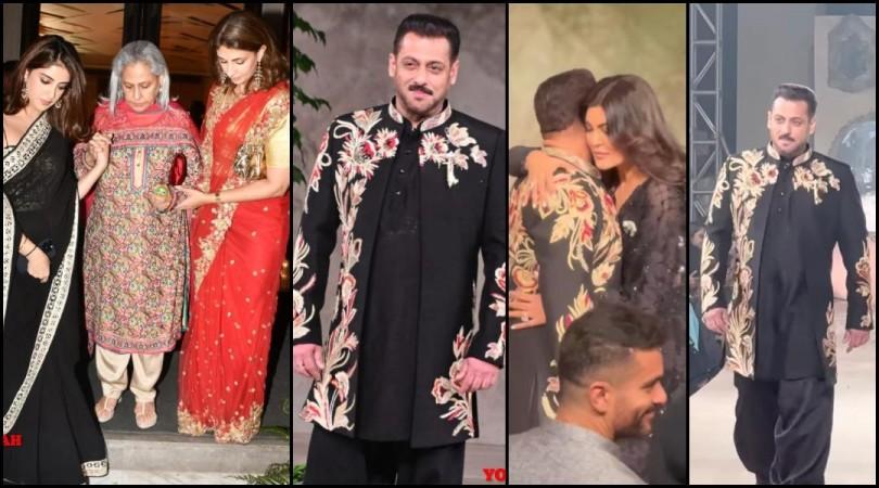 Vikram Phadnis show: Salman Khan walks the ramp with swag; Jaya- Shweta Bachchan arrive late to skip Salman's walk Vikram Phadnis show: Salman Khan walks the ramp with swag; Jaya- Shweta Bachchan arrive late to skip Salman's walk