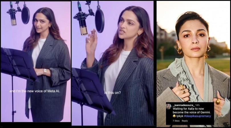 Deepika Padukone lends her voice to Meta AI; fans joke, 'Alia will be Gemini AI's voice next' Deepika Padukone lends her voice to Meta AI; fans joke, 'Alia will be Gemini AI's voice next'