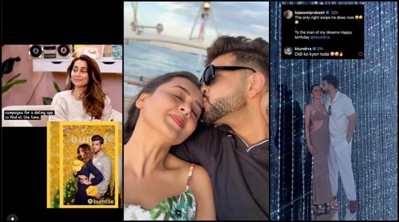 'Only right swipe he does now': Tejasswi Prakash drops loved-up pics with Karan Kundrra; takes subtle dig at BF's ex, Anusha; Karan says 'Didi ko kyun toda.' 'Only right swipe he does now': Tejasswi Prakash drops loved-up pics with Karan Kundrra; takes subtle dig at BF's ex, Anusha; Karan says 'Didi ko kyun toda.'