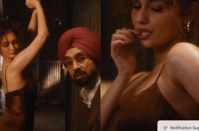 Diljit Dosanjh, Manushi Chillar in Aura Diljit Dosanjh, Manushi Chillar in Aura
