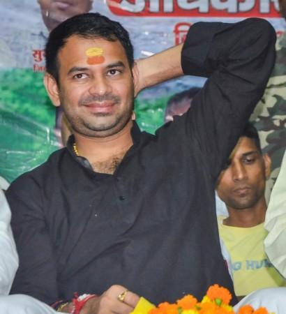 FIR filed after vehicle with Bihar Police markings used in Tej Pratap Yadav's election rally FIR filed after vehicle with Bihar Police markings used in Tej Pratap Yadav's election rally