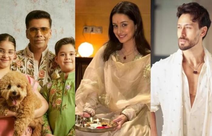 Karan Johar, Shraddha Kapoor, Tiger Shroff celebrate Diwali Karan Johar, Shraddha Kapoor, Tiger Shroff celebrate Diwali