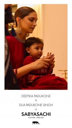 Dua Padukone Singh turns muse for Sabyasachi twins with mom Deepika; fans say 'she looks like Parle-G girl' Dua Padukone Singh turns muse for Sabyasachi twins with mom Deepika; fans say 'she looks like Parle-G girl'