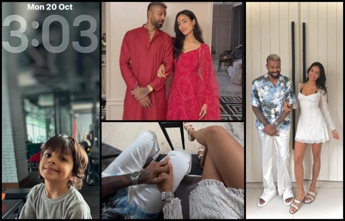 'Blessed': Hardik Pandya -girlfriend Mahieka Sharma hold hands, hug, kiss as they make relationship Instagram official [Pics]