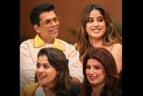 Karan Johar, Janhvi Kapoor, Kajol, Twinkle Khanna on Two Much