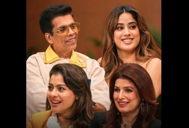 Karan Johar, Janhvi Kapoor, Kajol, Twinkle Khanna on Two Much Karan Johar, Janhvi Kapoor, Kajol, Twinkle Khanna on Two Much
