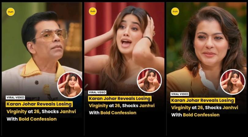 'Lost my virginity at 26, intimately involved with member of your family': Karan Johar's confession to Janhvi Kapoor leaves fans shocked; call Kajol-Twinkle's show 'vulgar' and 'cheap' 'Lost my virginity at 26, intimately involved with member of your family': Karan Johar's confession to Janhvi Kapoor leaves fans shocked; call Kajol-Twinkle's show 'vulgar' and 'cheap'