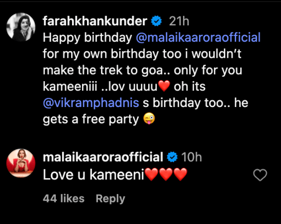 'Your 40th birthday?': Farah Khan teases Malaika Arora; diva responds 'I'm 50!' after trolls accuse her of faking her age 'Your 40th birthday?': Farah Khan teases Malaika Arora; diva responds 'I'm 50!' after trolls accuse her of faking her age