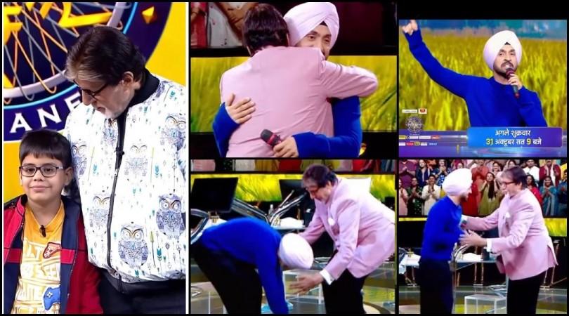 KBC 17: Diljit Dosanjh touches Amitabh Bachchan's feet; fans reminded of Ishita Bhatt's rudeness, say he should learn from Diljit KBC 17: Diljit Dosanjh touches Amitabh Bachchan's feet; fans reminded of Ishita Bhatt's rudeness, say he should learn from Diljit