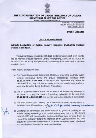 probe Ladakh violence