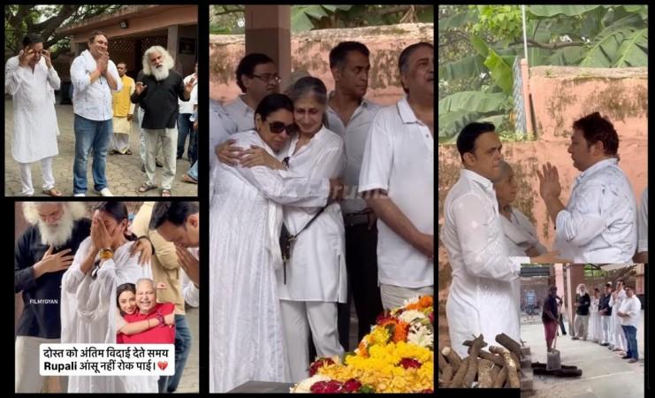 Satish Shah funeral: Rupali Ganguly cries inconsolably as Rajesh Kumar, Sumeet Raghavan, JD Majethia sing Sarabhai vs Sarabhai title track in emotional tribute Satish Shah funeral: Rupali Ganguly cries inconsolably as Rajesh Kumar, Sumeet Raghavan, JD Majethia sing Sarabhai vs Sarabhai title track in emotional tribute