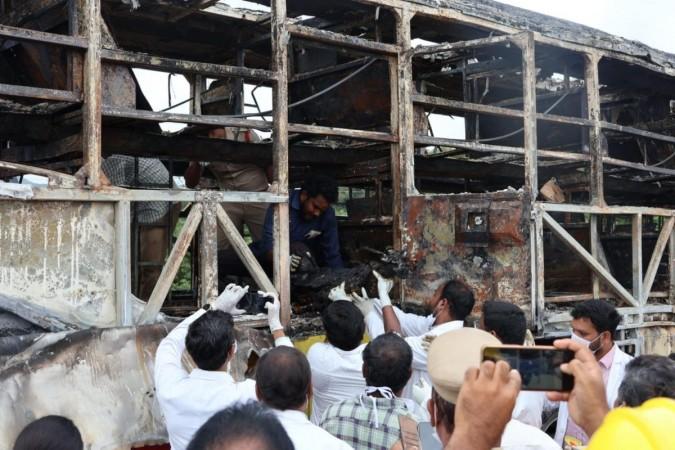 Andhra Pradesh bus fire tragedy: Bodies of 18 victims handed over to families Andhra Pradesh bus fire tragedy: Bodies of 18 victims handed over to families