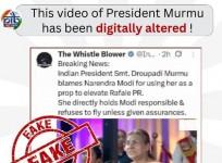 PIB Fact Check flags AI-manipulated video of President Murmu with false claims about PM Modi, Rafale