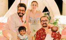 Jwala Gutta, Vishnu Vishal and Aamir Khan Jwala Gutta, Vishnu Vishal and Aamir Khan