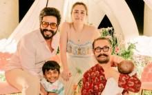 Jwala Gutta, Vishnu Vishal and Aamir Khan Jwala Gutta, Vishnu Vishal and Aamir Khan