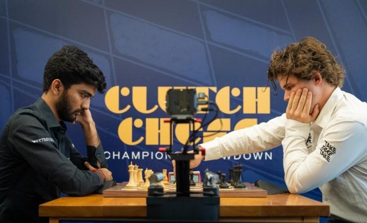 Champions Showdown: Gukesh slips to last, Carlsen takes sole lead after Day 2 Champions Showdown: Gukesh slips to last, Carlsen takes sole lead after Day 2