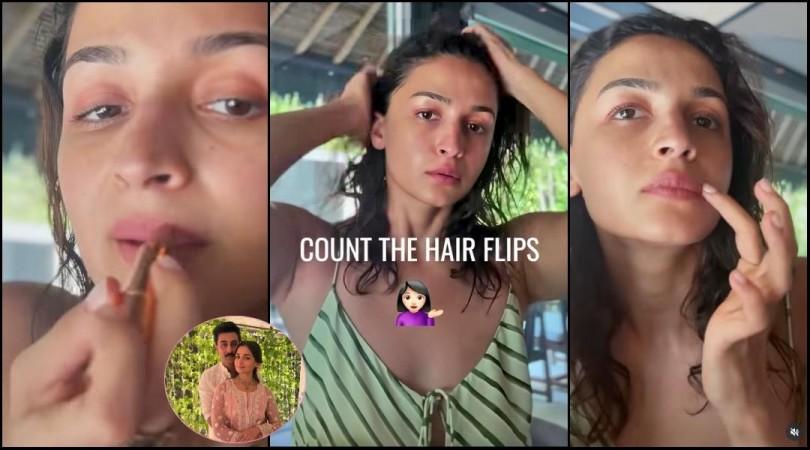 Alia Bhatt flaunts bare skin, flips wet hair in new GRWM reel; fans tease her over Ranbir Kapoor's 'wipe it off' remark Alia Bhatt flaunts bare skin, flips wet hair in new GRWM reel; fans tease her over Ranbir Kapoor's 'wipe it off' remark