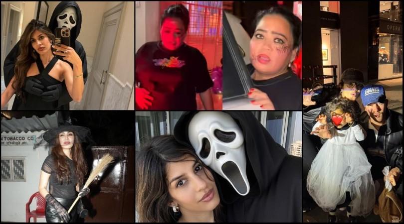 Halloween 2025: Jasmin Walia, Hardik Pandya's ex-GF; soft launches new BF; Priyanka Chopra, Rhea Chakraborty serve spooky glam goals [Watch]