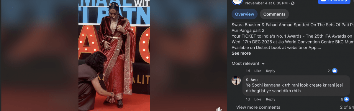 'Ugly, cheap outfit from Meesho': Swara Bhasker skips blouse, wears gaudy jacket with saree; trolled for fusion bridal look