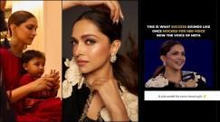 Deepika Padukone's weight loss post baby Dua; stuns in black chic pant-suit, talks about her brown skin tone and Hollywood journey