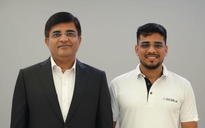 Dr. Prashant S. Kharkar, Professor ICT, mumbai in left and Aarshit Mittal, Co-Founder OCSR.ai in right Prashant S. Kharkar