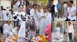 Sulakshana Pandit prayer meet: After quiet cremation, Tiger Shroff, Jeetendra, Udit Narayan among other celebs attend to pay respects
