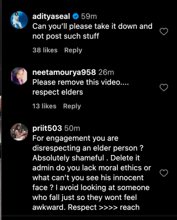 Jeetendra loses balance, slips on stairs and falls at Zarine Khan's prayer meet; fans slam paps for sharing video, say