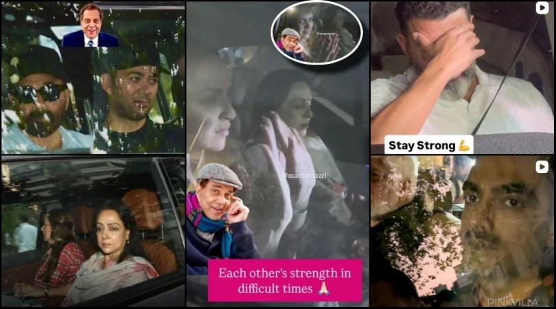 Dharmendra hospitalised: Esha Deol gets angry at paps for blocking her car; ex-husband Bharat visits hospital to meet ex-father-in-law, teary-eyed Bobby Deol hides his face