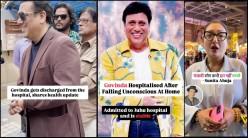 Govinda discharged from hospital after fainting due to exhaustion; actor waves to paparazzi in stylish pant-suit