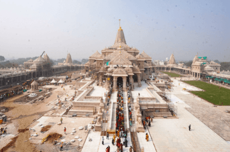 Flag hoisting ceremony: Construction agencies asked to vacate Ram Temple premises in Ayodhya Flag hoisting ceremony: Construction agencies asked to vacate Ram Temple premises in Ayodhya