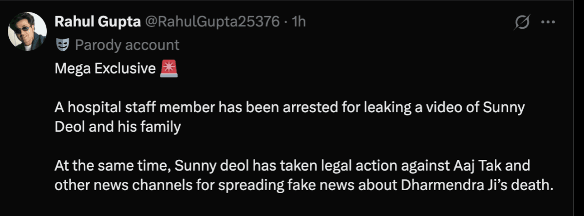 Breach Candy hospital staff who secretly filmed & leaked Dharmendra's video arrested; Mumbai Police disperse paparazzi outside his residence Breach Candy hospital staff who secretly filmed & leaked Dharmendra's video arrested; Mumbai Police disperse paparazzi outside his residence