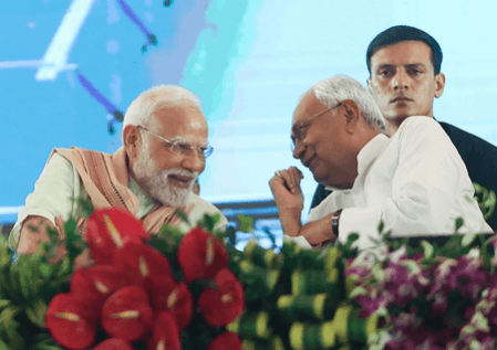 Riding on good governance, welfare schemes, a 'double-engine' govt chugs towards another victory in Bihar Riding on good governance, welfare schemes, a 'double-engine' govt chugs towards another victory in Bihar