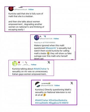 Weekend Ka Vaar: Rohit Shetty slams Kunickaa for questioning Malti's sexual preference; Farhanna adds, 'Her behaviour is weird' Weekend Ka Vaar: Rohit Shetty slams Kunickaa for questioning Malti's sexual preference; Farhanna adds, 'Her behaviour is weird'