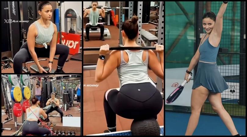 Alia Bhatt does intense glute workout in sports bra with Ranbir Kapoor; video goes viral Alia Bhatt does intense glute workout in sports bra with Ranbir Kapoor; video goes viral