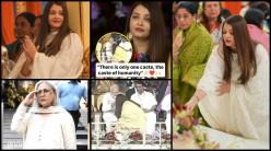 Aishwarya Rai touches PM Modi's feet, speaks on humanity and caste; internet asks how her MIL Jaya Bachchan will react