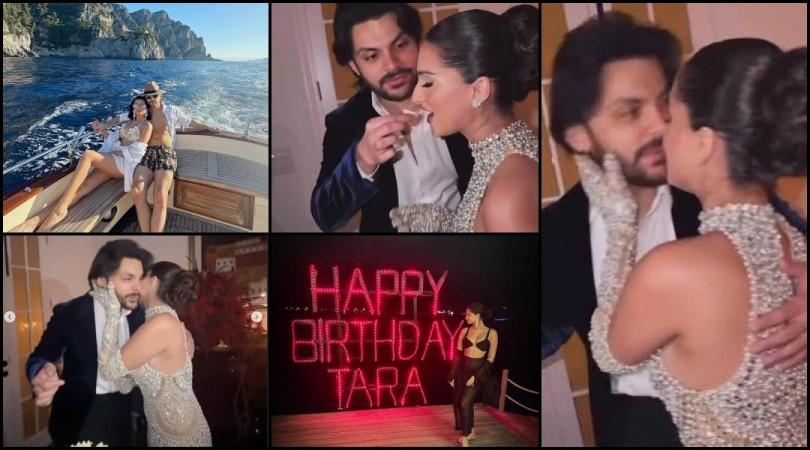 Tara Sutaria turns 30: Veer Pahariya hugs, kisses, feeds his GF cake, calls her 'my whole heart'; fans call their PDA 'cringe'