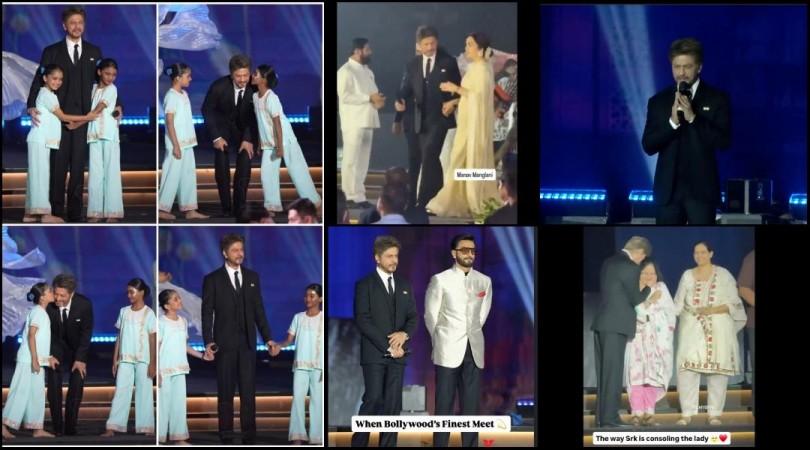 Shah Rukh Khan consoles crying lady and hugs kids, pays tribute to 26/11, Delhi blast victims; Ranveer Singh, Nita Ambani join Global Peace Honours 2025 Shah Rukh Khan consoles crying lady and hugs kids, pays tribute to 26/11, Delhi blast victims; Ranveer Singh, Nita Ambani join Global Peace Honours 2025