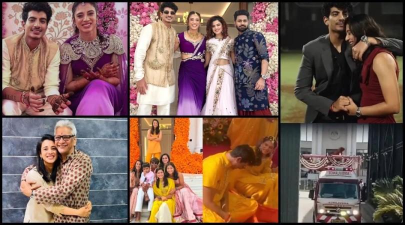 Smriti Mandhana–Palash Muchhal wedding postponed after cricketer's father suffers heart attack; watch their pre-wedding festivities