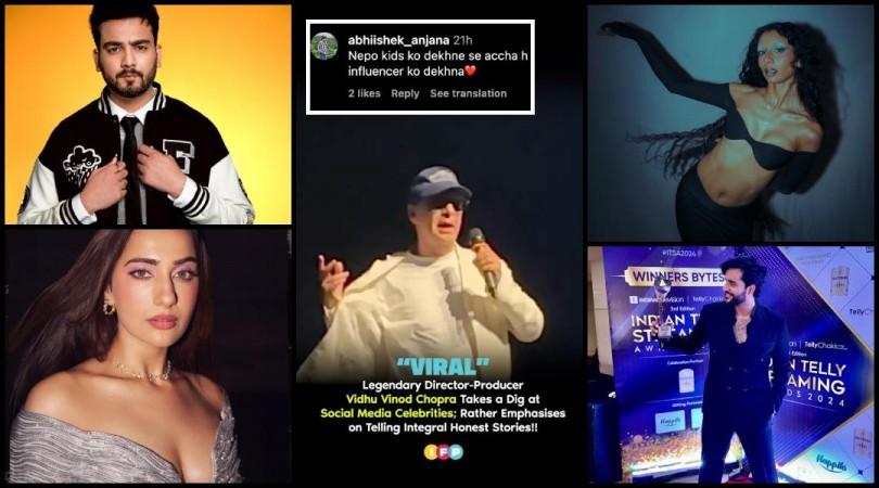 'Ch***ya hai woh..': Vindu Vinod Chopra abuses Social Media Influencers, netizens say  'Watching talentless nepo kids is fine?