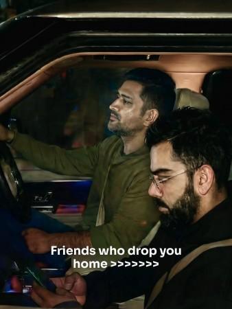 Million-dollar picture: MS Dhoni drives Virat Kohli back to team hotel after reunion at his Ranchi residence; Rishabh Pant and Ruturaj Gaikwad join for dinner Million-dollar picture: MS Dhoni drives Virat Kohli back to team hotel after reunion at his Ranchi residence; Rishabh Pant and Ruturaj Gaikwad join for dinner