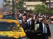Karnataka: Massive crowds welcome PM Modi during Udupi roadshow