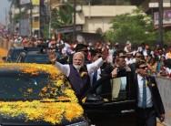Karnataka: Massive crowds welcome PM Modi during Udupi roadshow