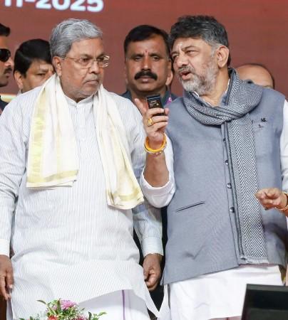 Siddaramaiah and Deputy CM DK Shivakumar