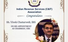 Vivek Chaturvedi appointed new CBIC chairman