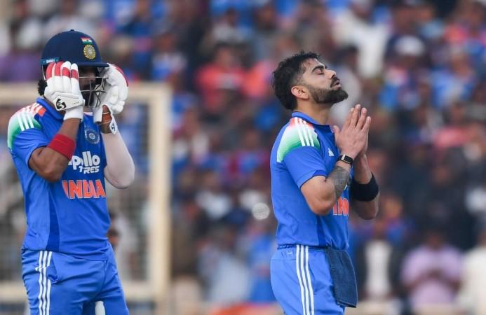 India vs South Africa ODI: Virat Kohli looks to the sky with folded hands after completing 52nd century India vs South Africa ODI: Virat Kohli looks to the sky with folded hands after completing 52nd century