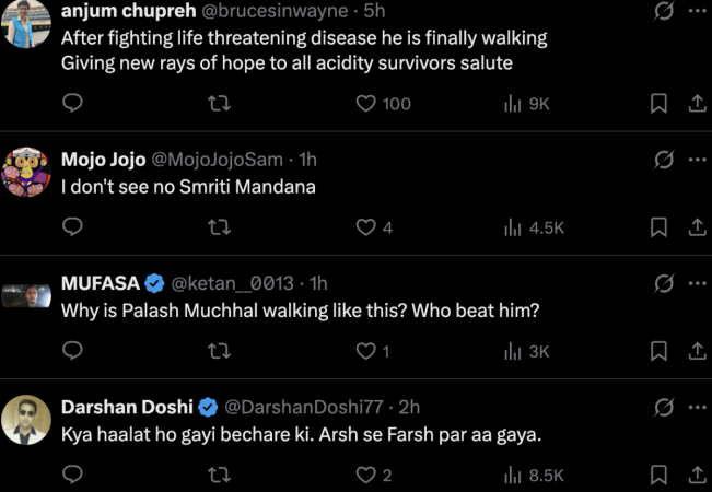 'Acidity cured to next BB contestant ?' Fans troll Smriti's fiancé Palash Muchhal  as he makes first public appearance amid wedding drama