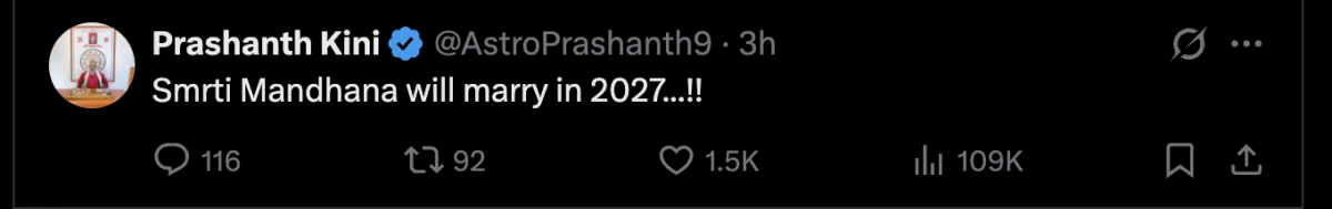 Is Smriti Mandhana getting married to Palash Muchhal on December 7 despite cheating allegations? Here's what her brother said