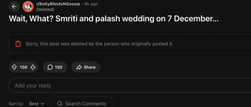 Is Smriti Mandhana getting married to Palash Muchhal on December 7 despite cheating allegations? Here's what her brother said Is Smriti Mandhana getting married to Palash Muchhal on December 7 despite cheating allegations? Here's what her brother said