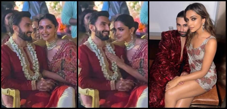 Deepika Padukone leans close to kiss Ranveer Singh, poses like Orry; fans say 'never seen her so happy' Deepika Padukone leans close to kiss Ranveer Singh, poses like Orry; fans say 'never seen her so happy'