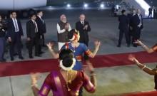 Russian President Vladimir Putin arrives on two-day State Visit, received by PM Modi at airport